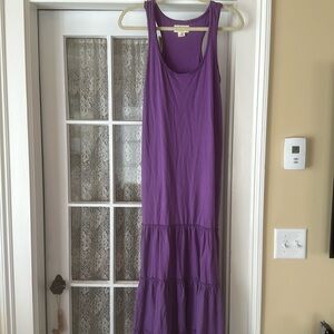 Ralph Lauren purple cotton maxi dress.  Size small